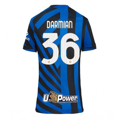 Ženski Nogometni dresi Inter Milan Matteo Darmian #36 Domači 2024-25 Kratek Rokav